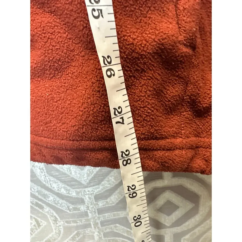 The‎ North Face TKA 100 Glacier Full Zip Fleece Jacket Rust Orange Mens Large
